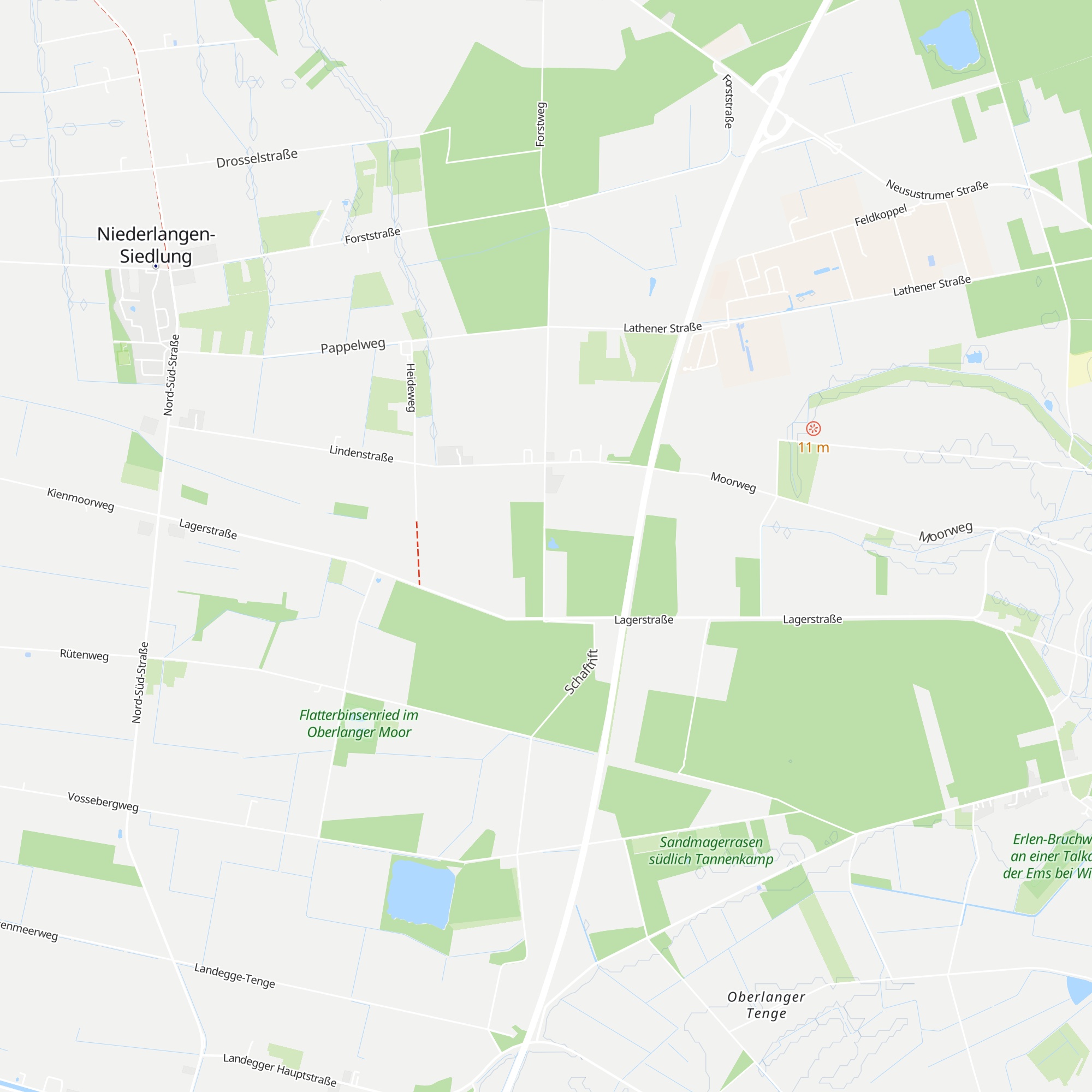 Schutzhütte Niederlangen map