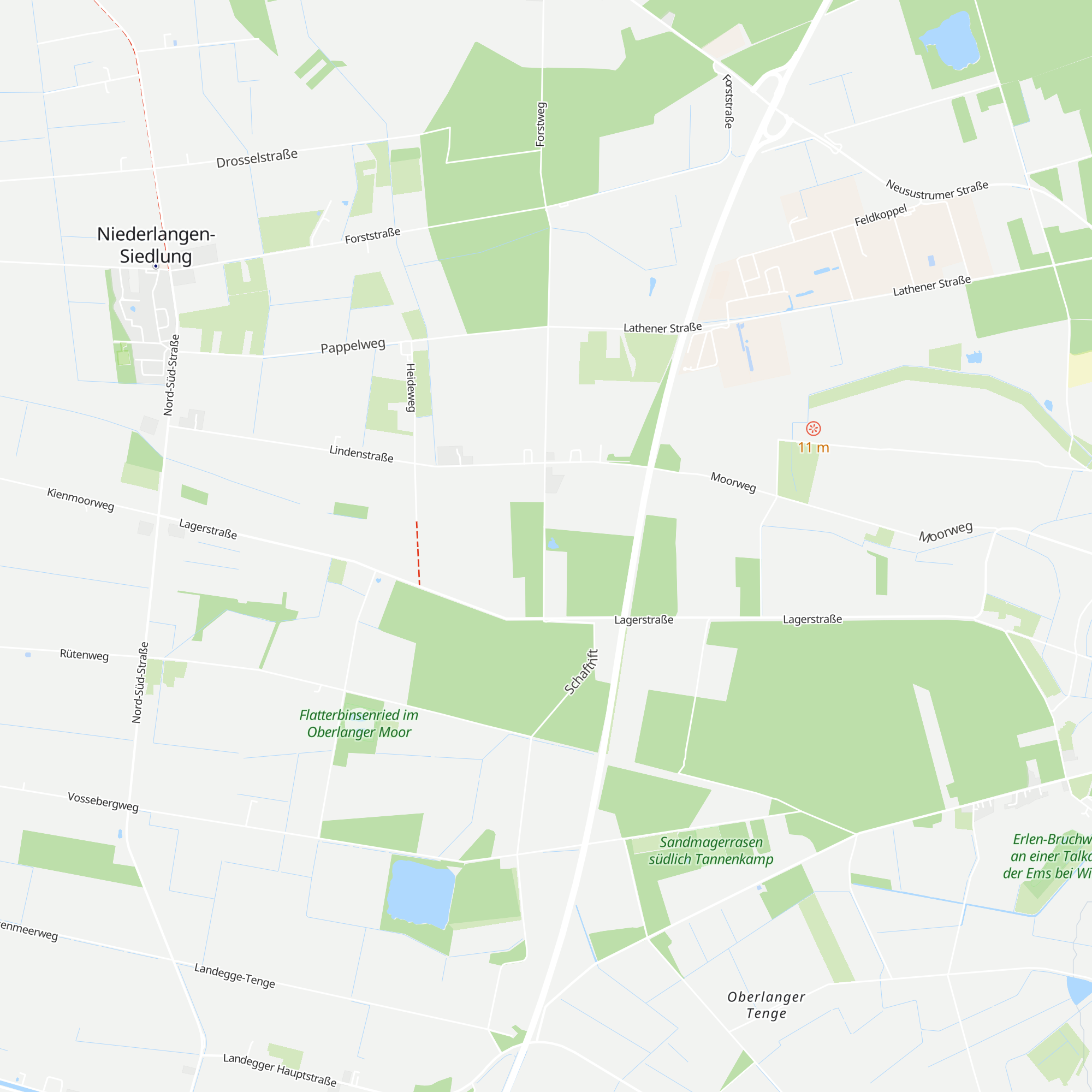 Schutzhütte Niederlangen map