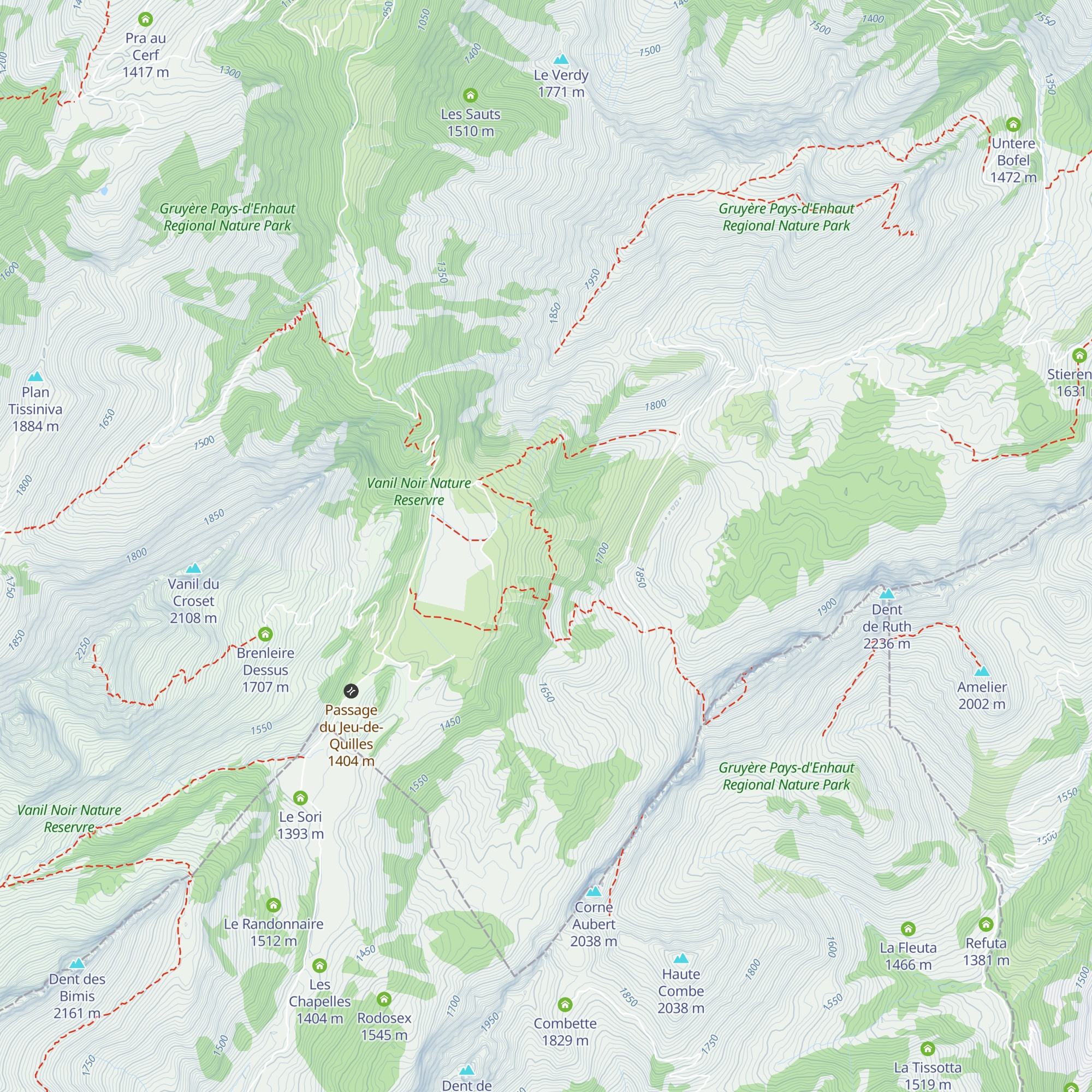Le Revers map