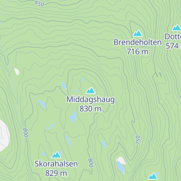 Map of Middagshaug