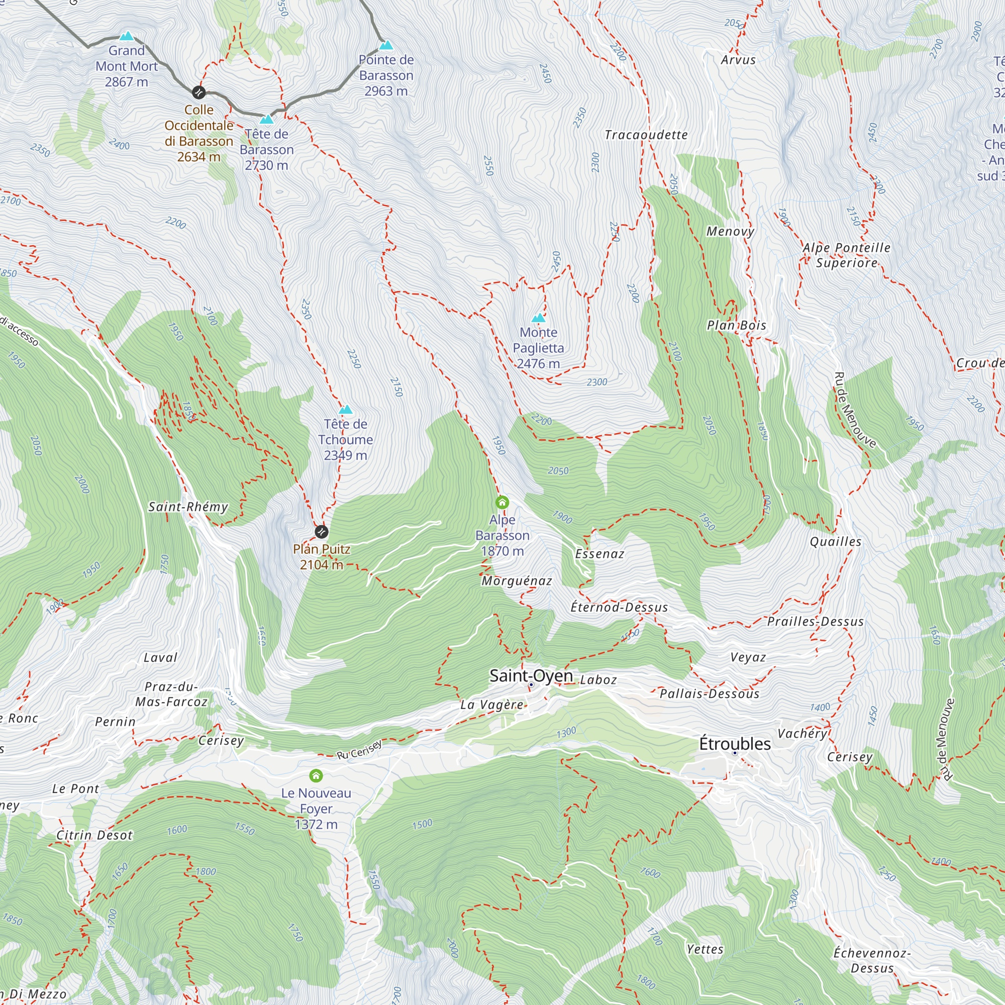 Alpe Barasson map