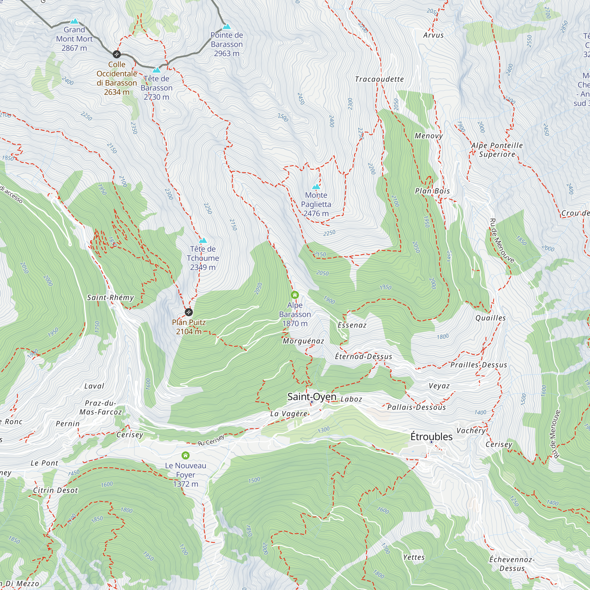 Alpe Barasson map