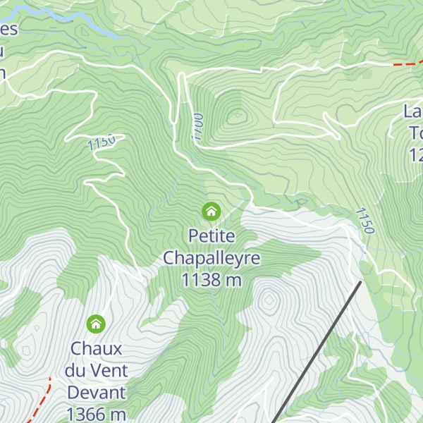 Map of Petite Chapalleyre