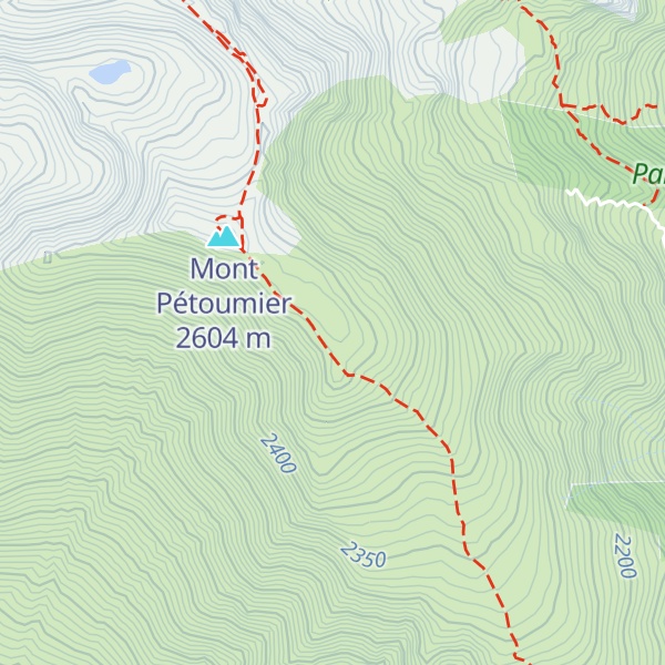 Map of Tête du Brec