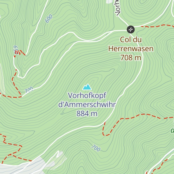 Map of Vorhofkopf d'Ammerschwihr