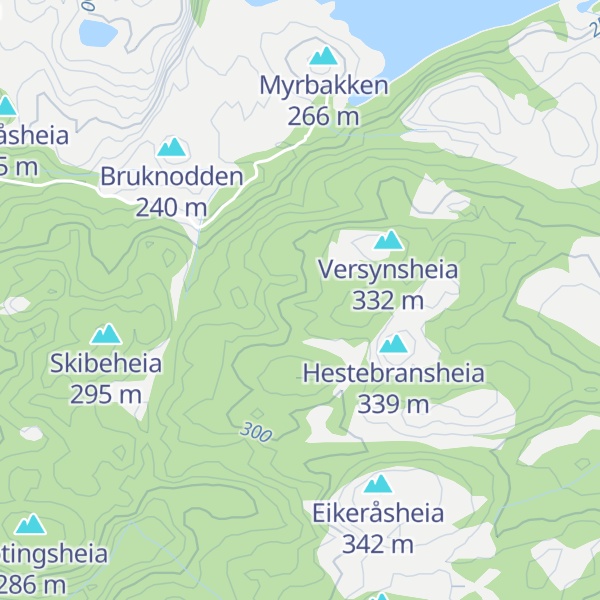 Map of Årnårsheia