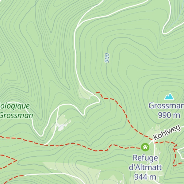 Map of Refuge du Grossmann