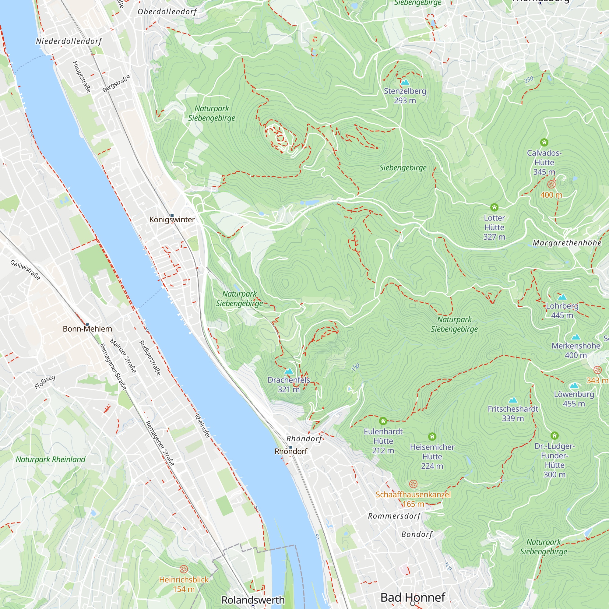 Hirschberghütte map