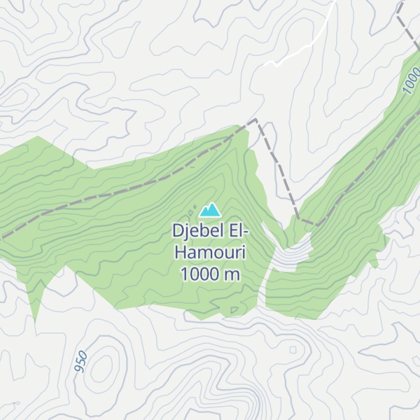 Map of Djebel El-Hamouri