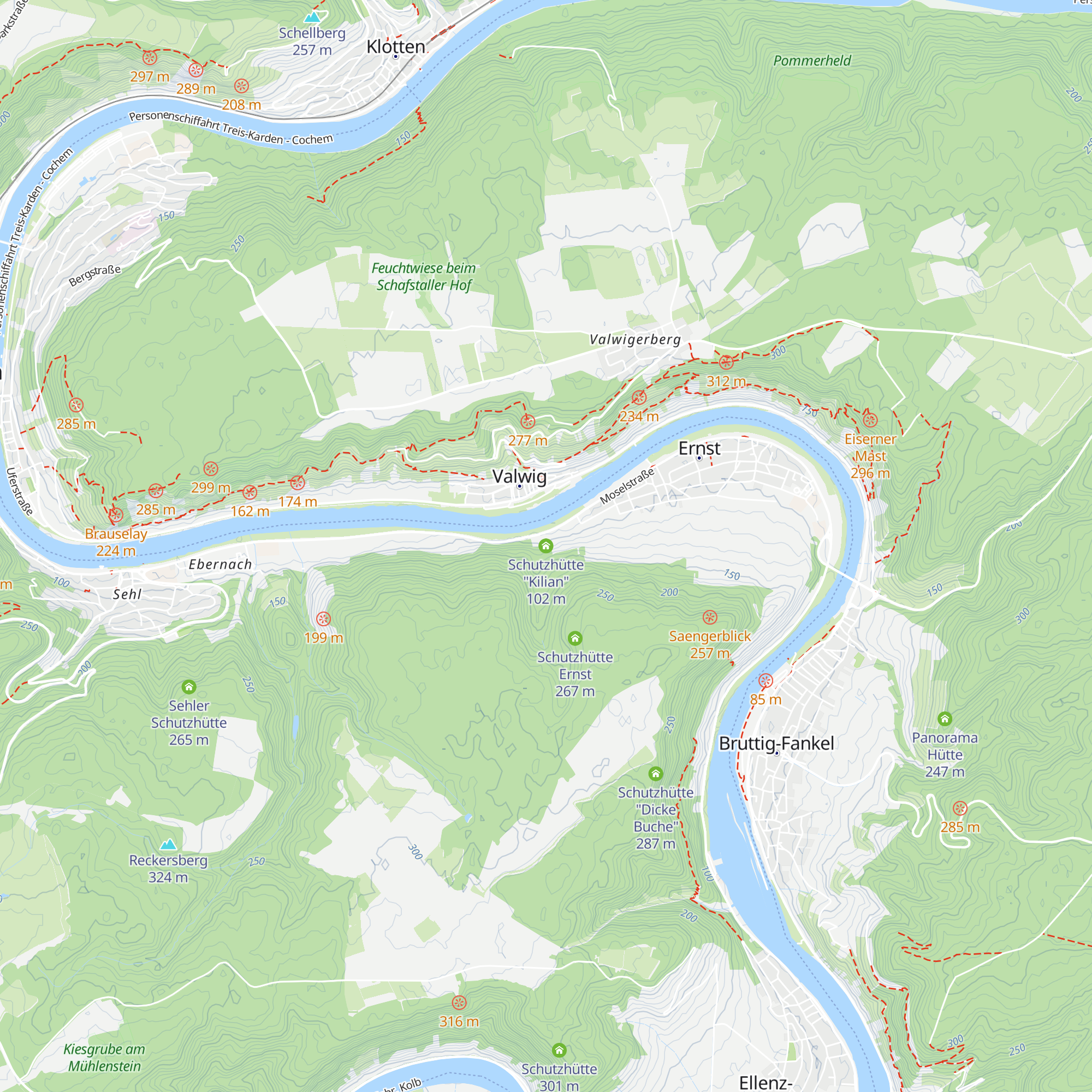 Schutzhütte "Kilian" map
