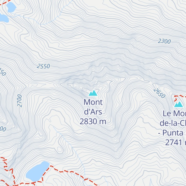 Map of Mont d'Ars