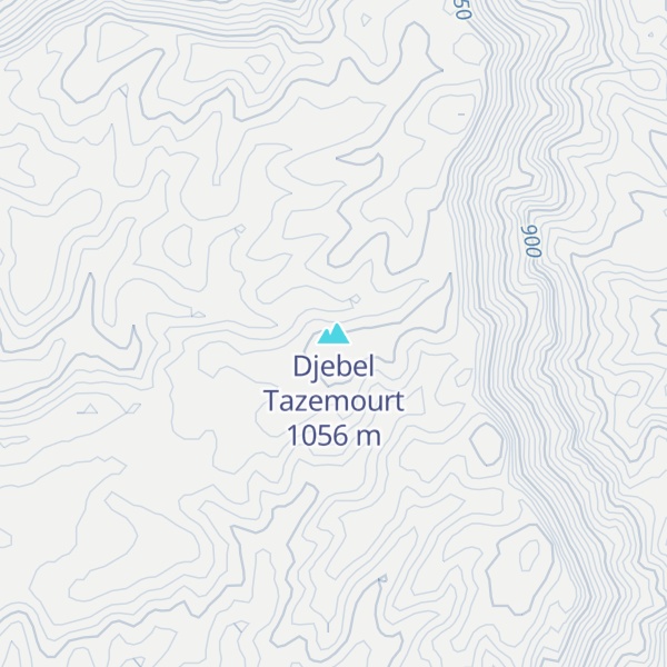 Map of Djebel Tazemourt