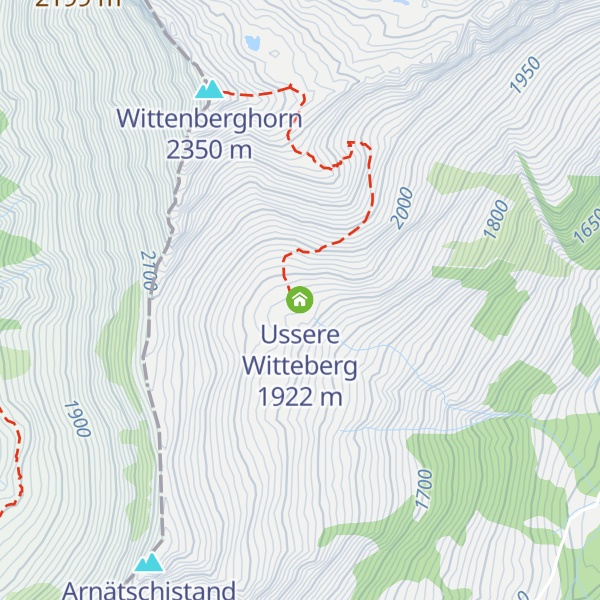 Map of Ussere Witteberg
