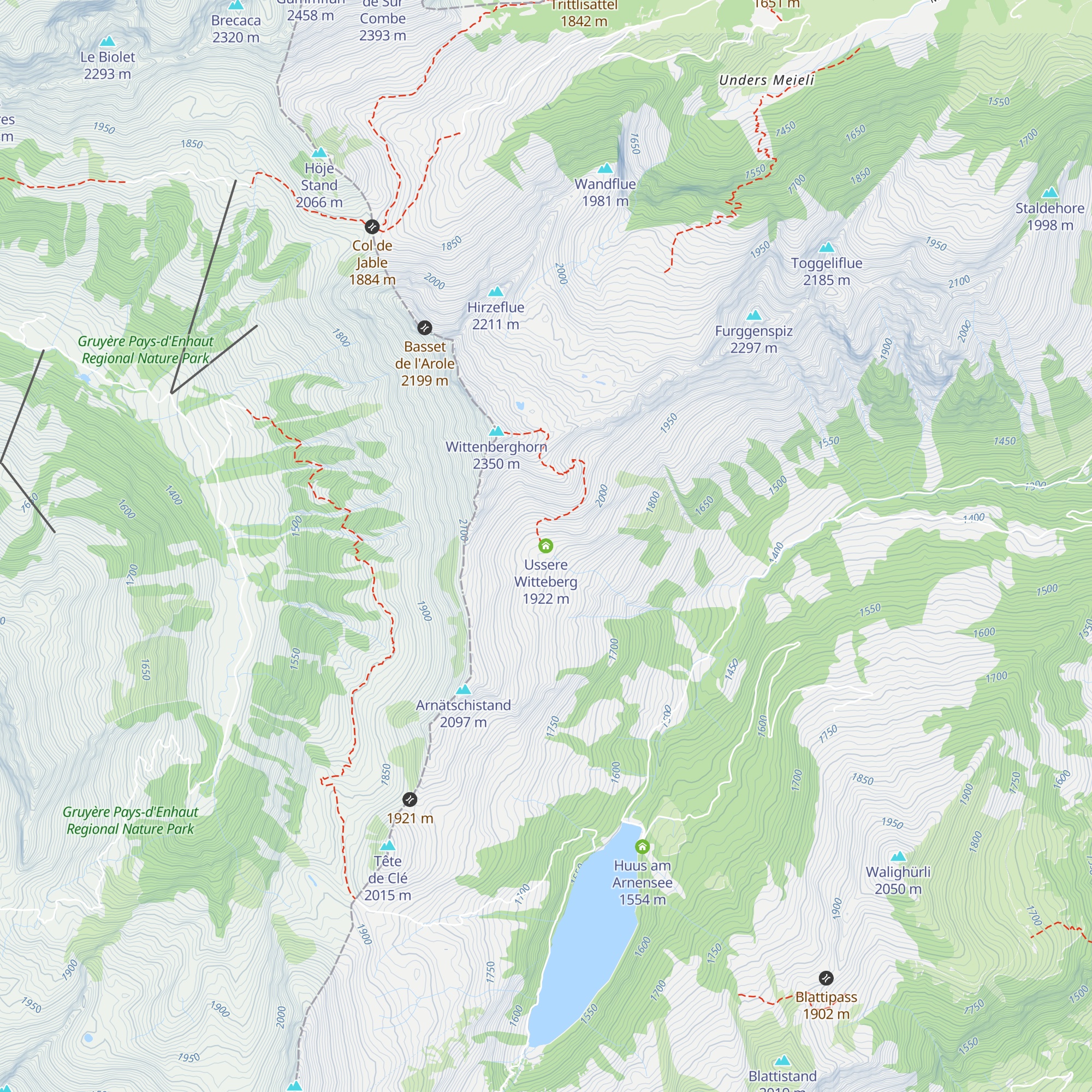 Ussere Witteberg map