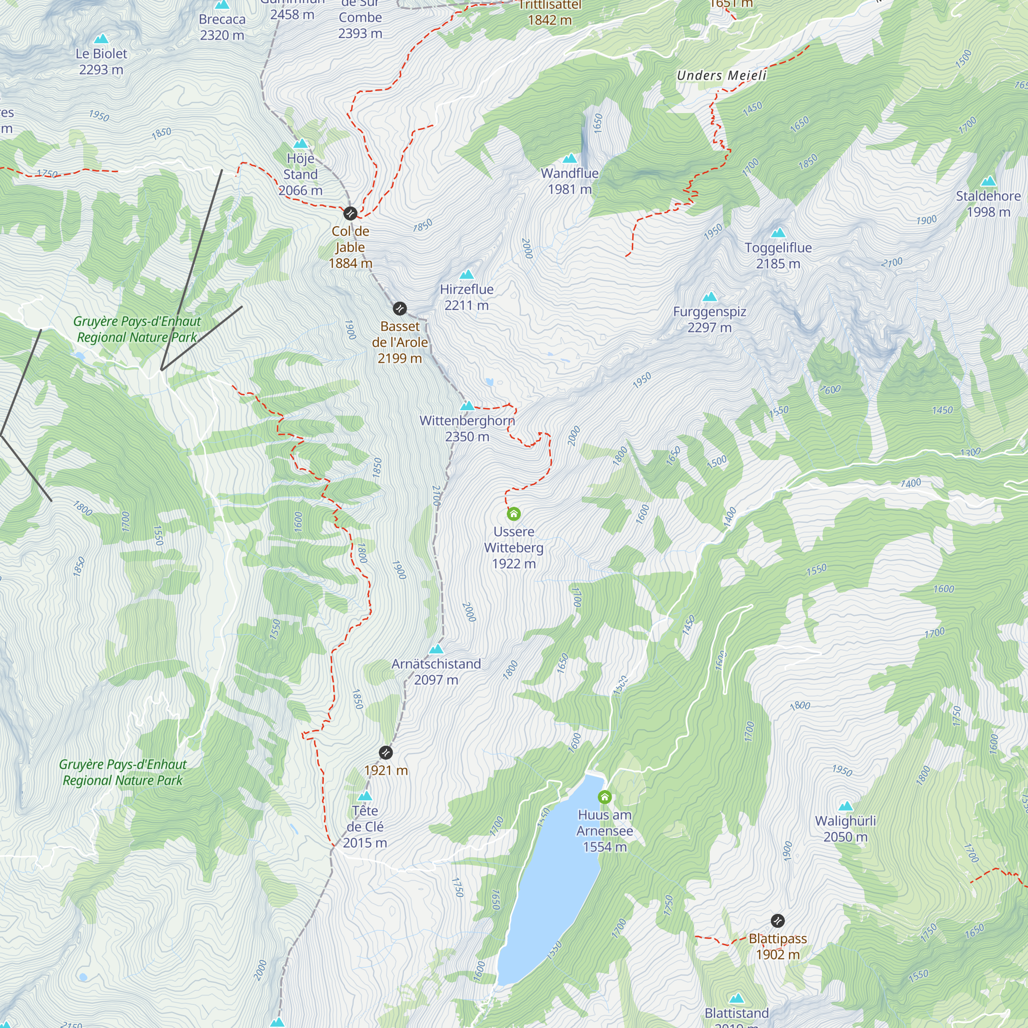Ussere Witteberg map