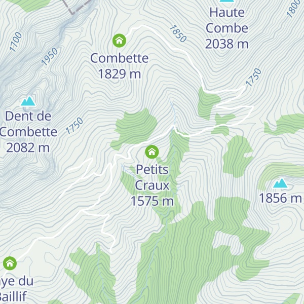 Map of Petits Craux