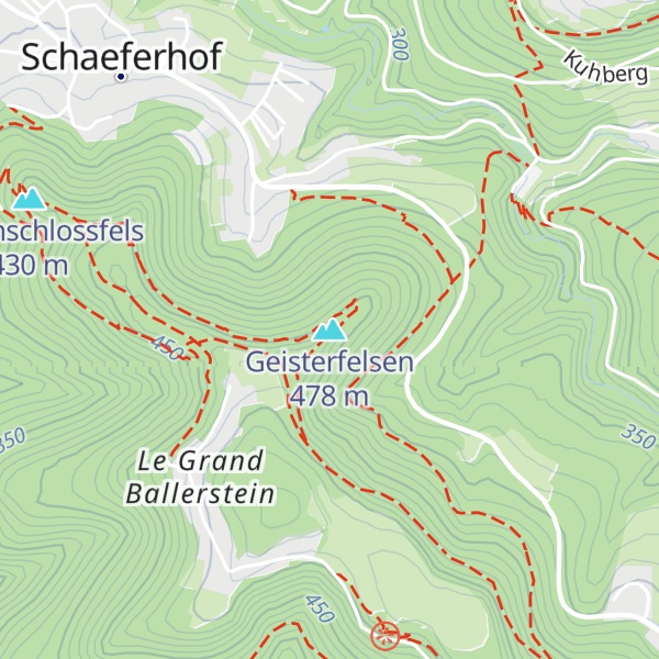 Map of Geisterfelsen
