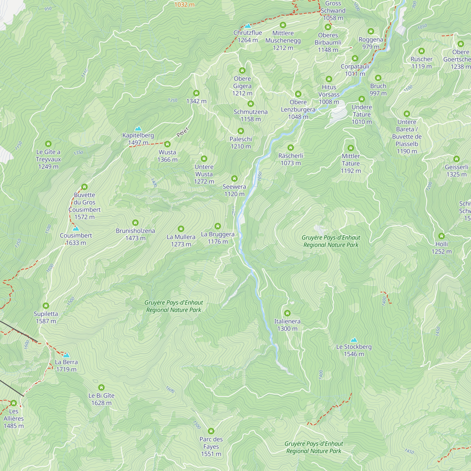 Waldhüsi map