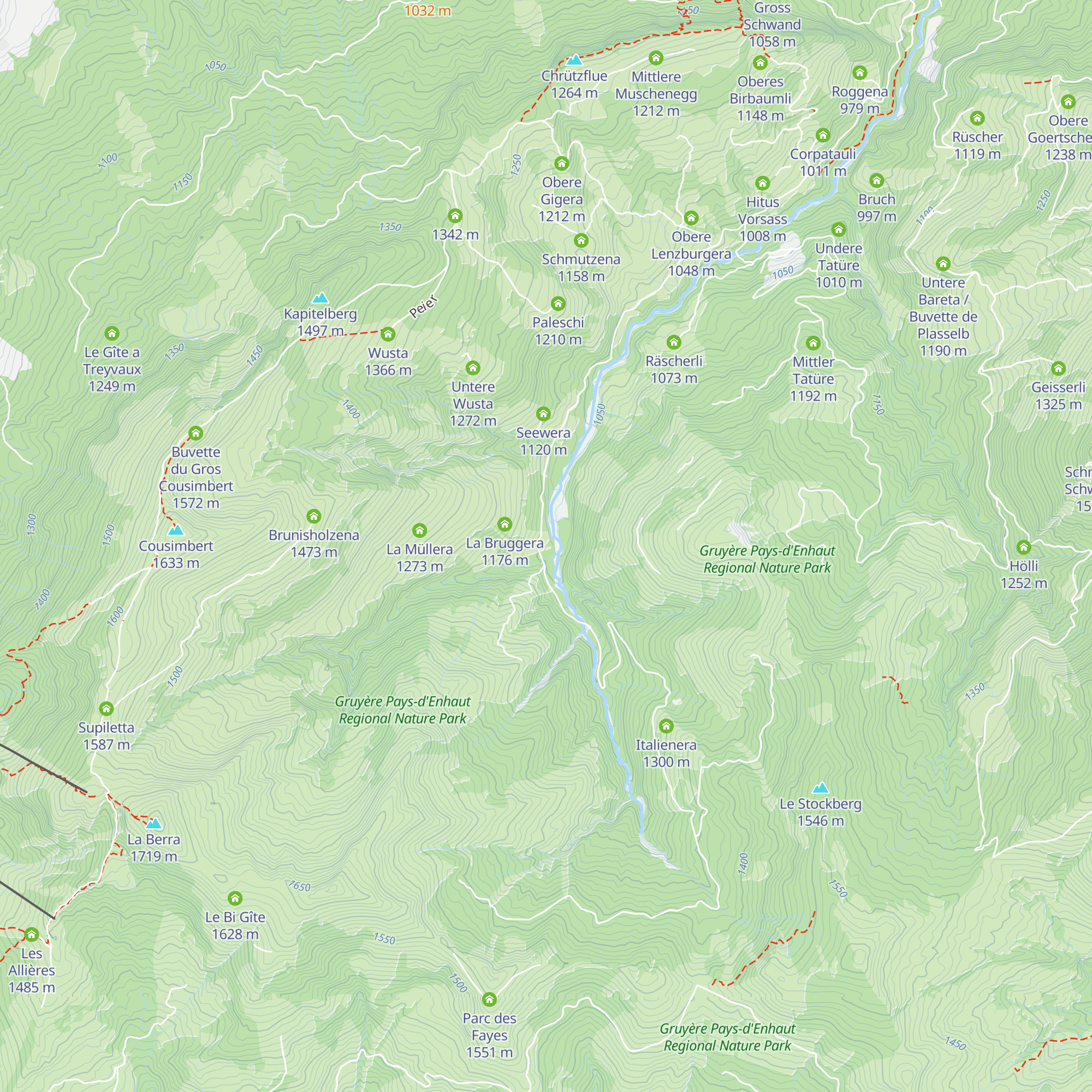 Waldhüsi map