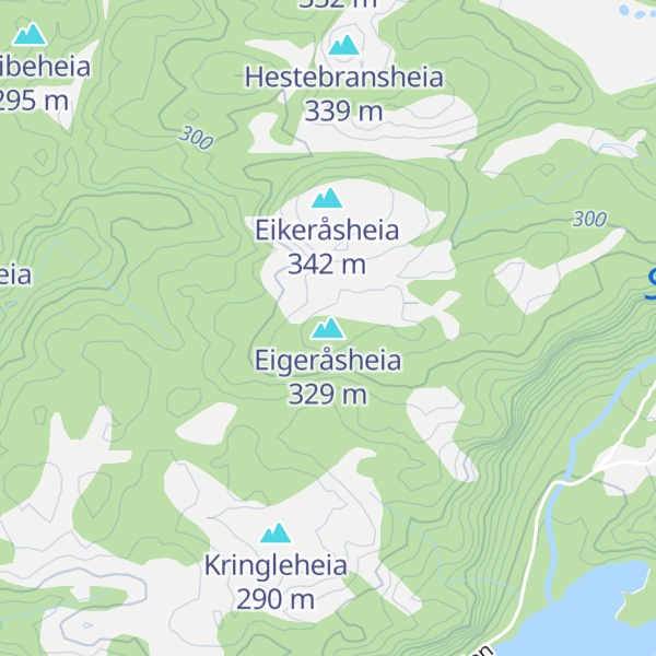 Map of Eigeråsheia