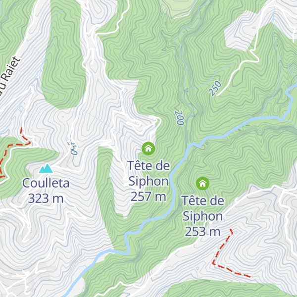 Map of Tête de Siphon