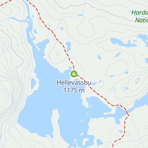 Map of Hellevassbu