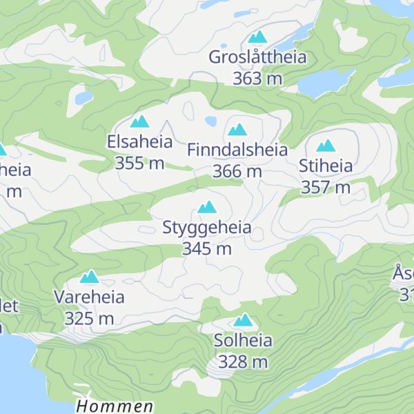 Map of Styggeheia