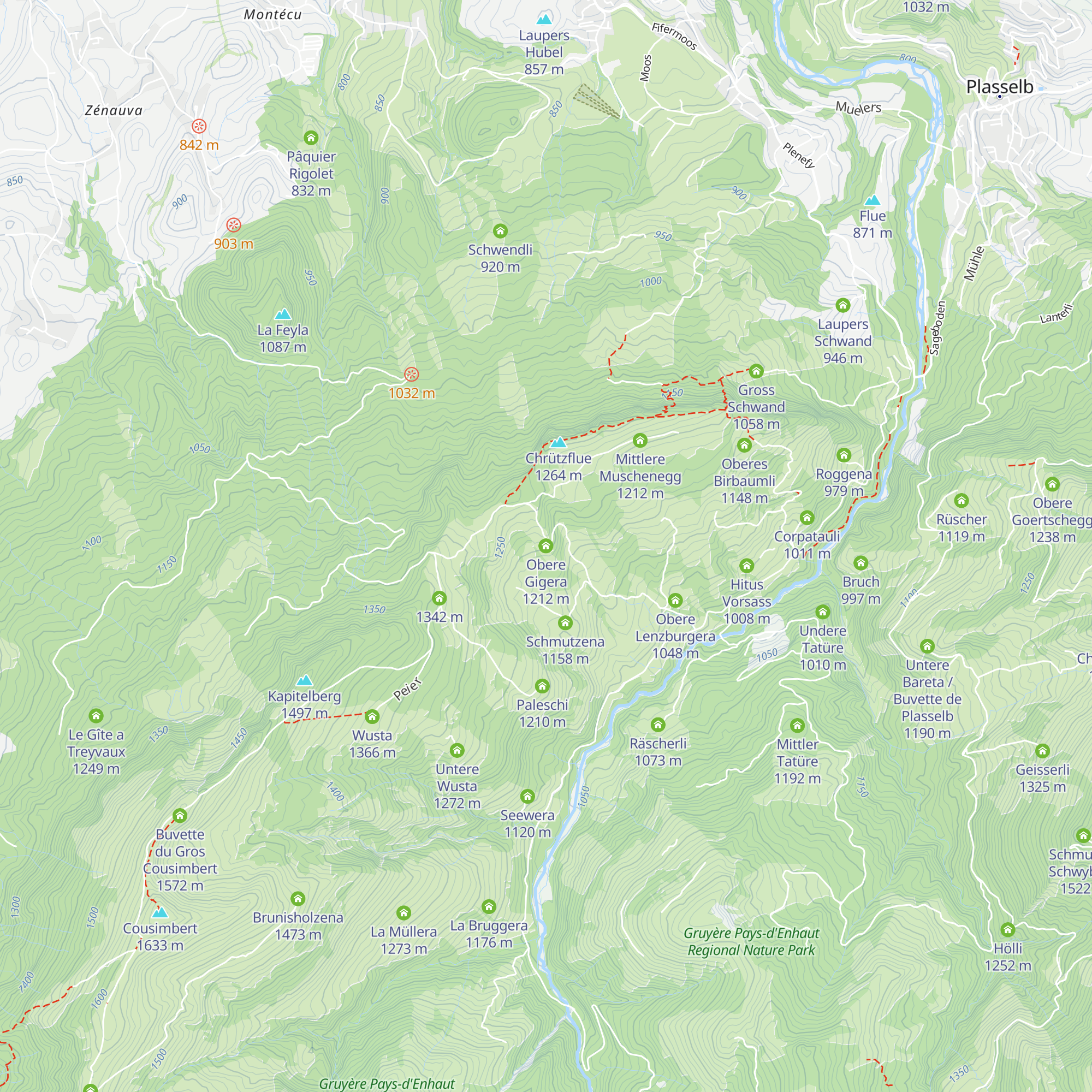 Obere Gigera map