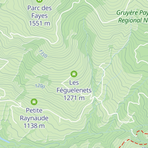 Map of Les Féguelenets