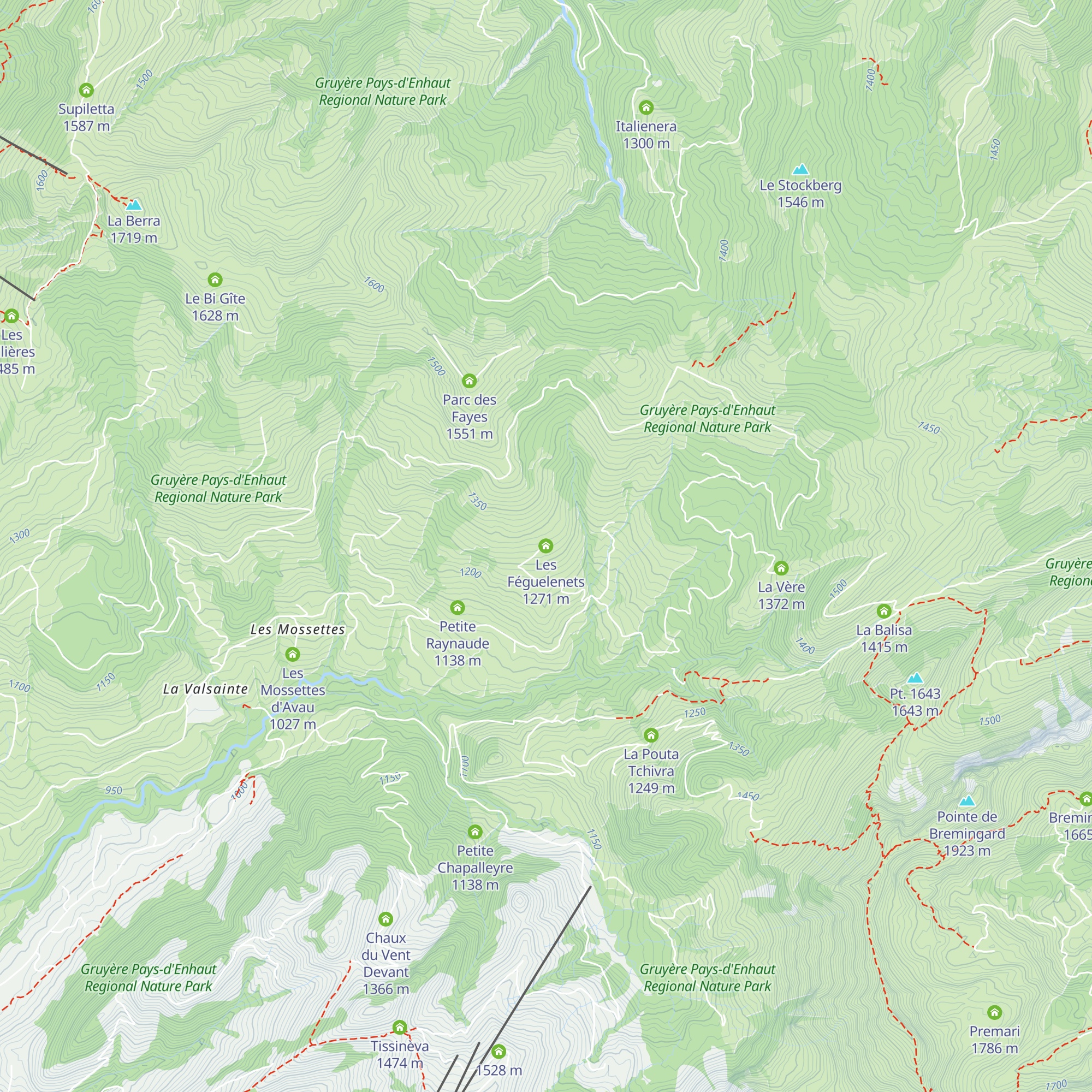 Les Féguelenets map