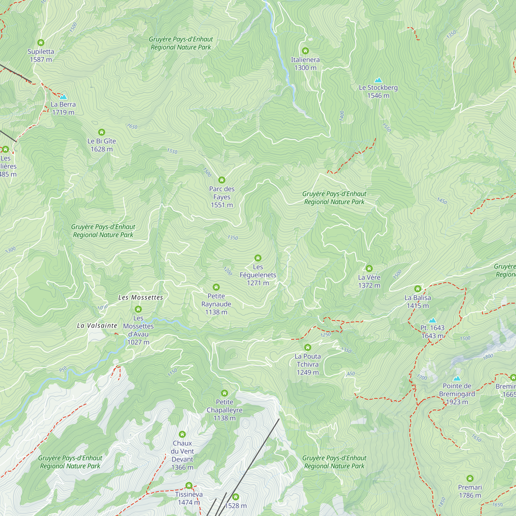 Les Féguelenets map