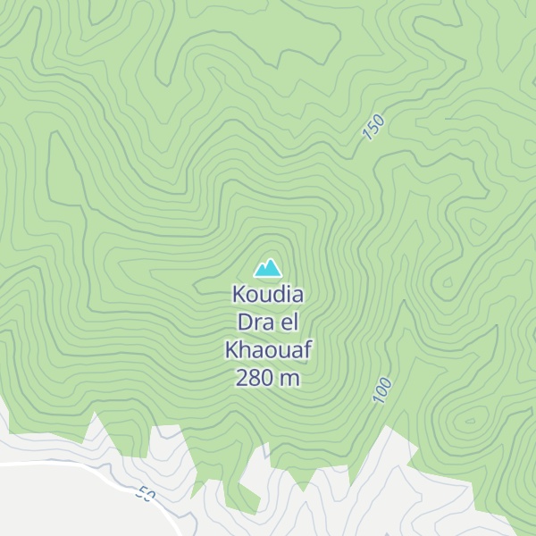 Map of Koudia Dra el Khaouaf