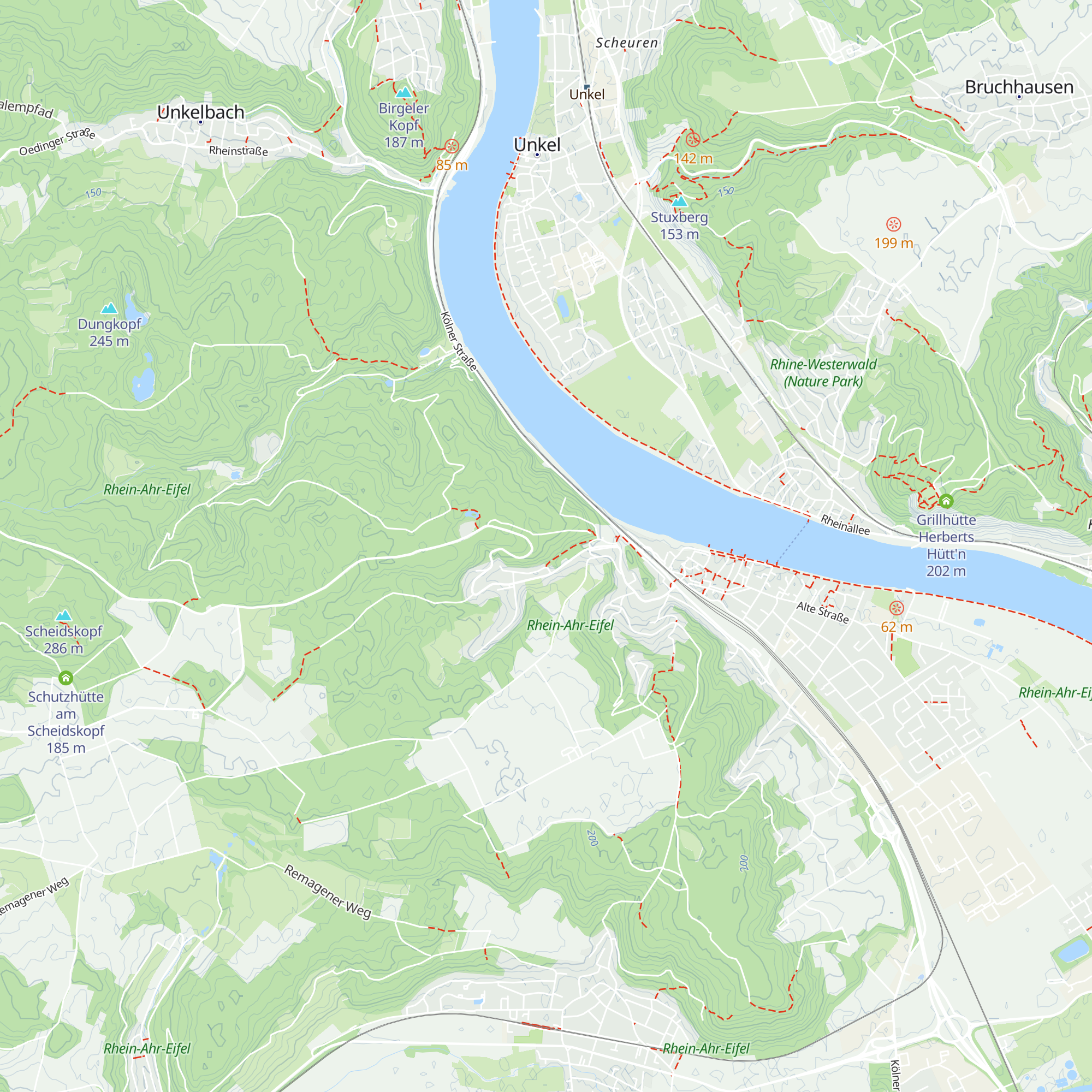 Scharfenberghütte map