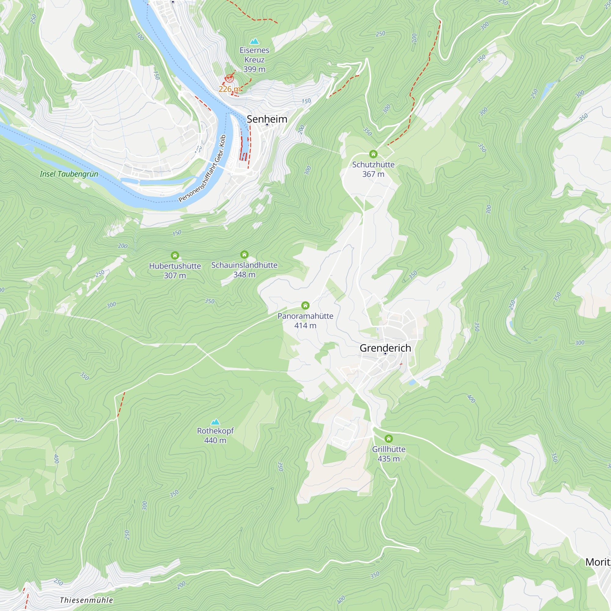 Panoramahütte map