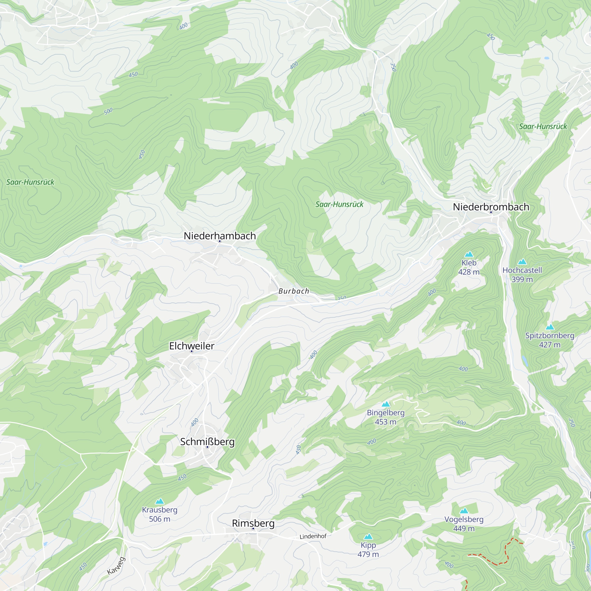 Burbacher Dreschplatzhütte map