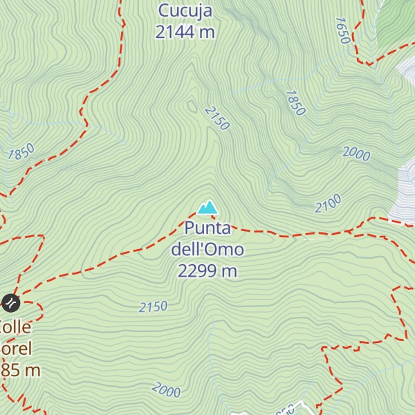 Map of Punta dell'Omo