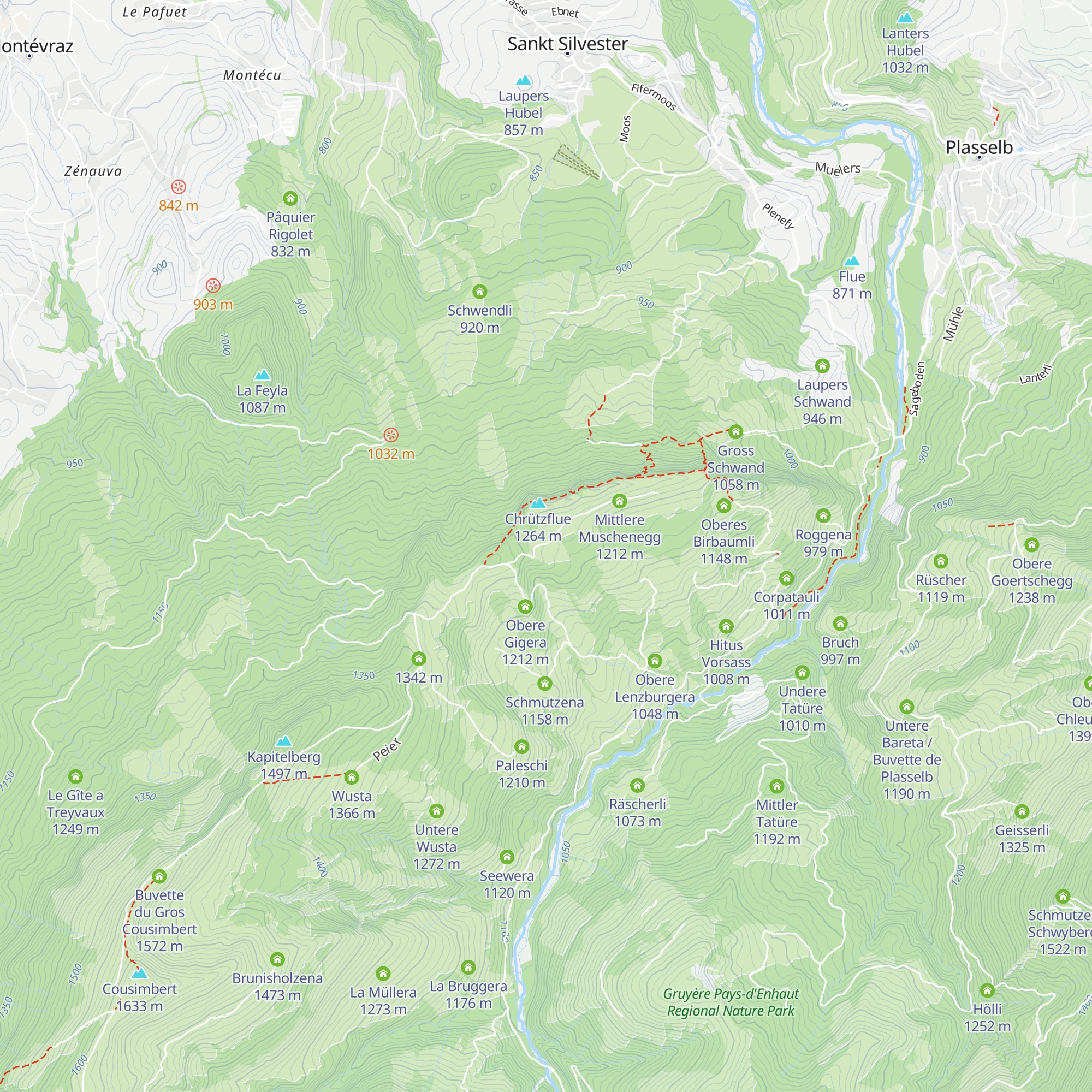 Hintere Muschenegg map