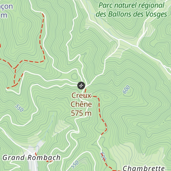 Map of Refuge Creux Chêne