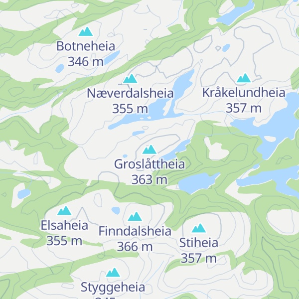 Map of Groslåttheia