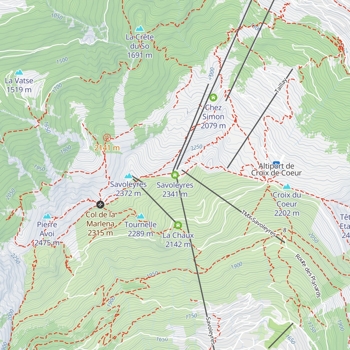 Savoleyres map