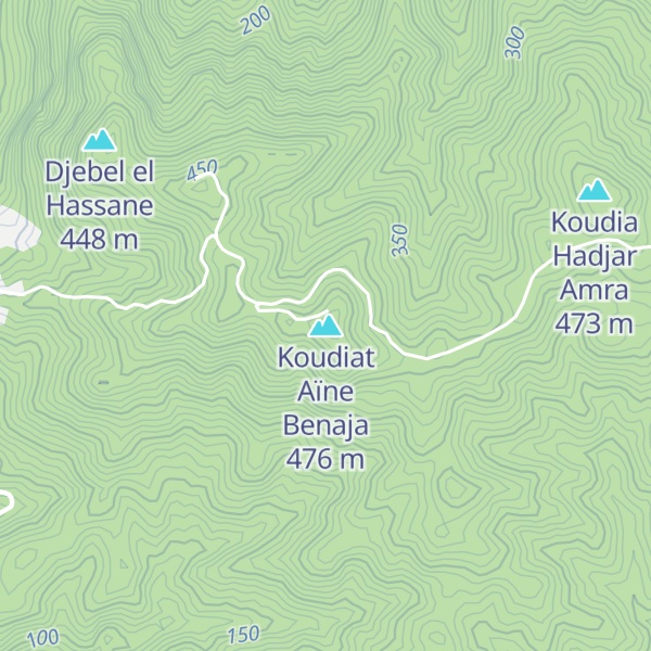 Map of Koudiat Aïne Benaja