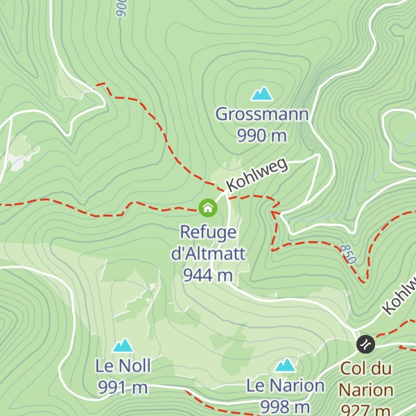 Map of Refuge d'Altmatt