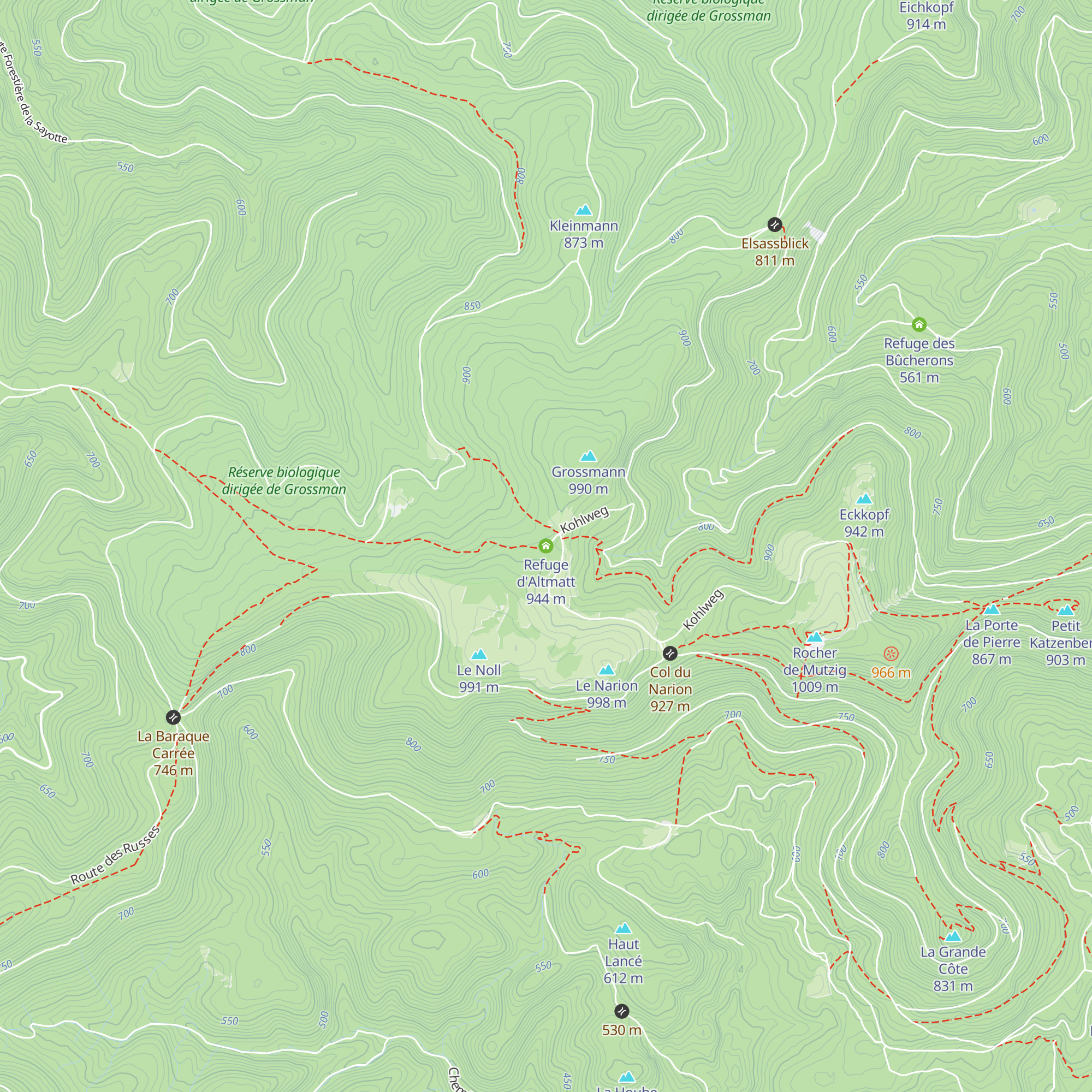 Refuge d'Altmatt map