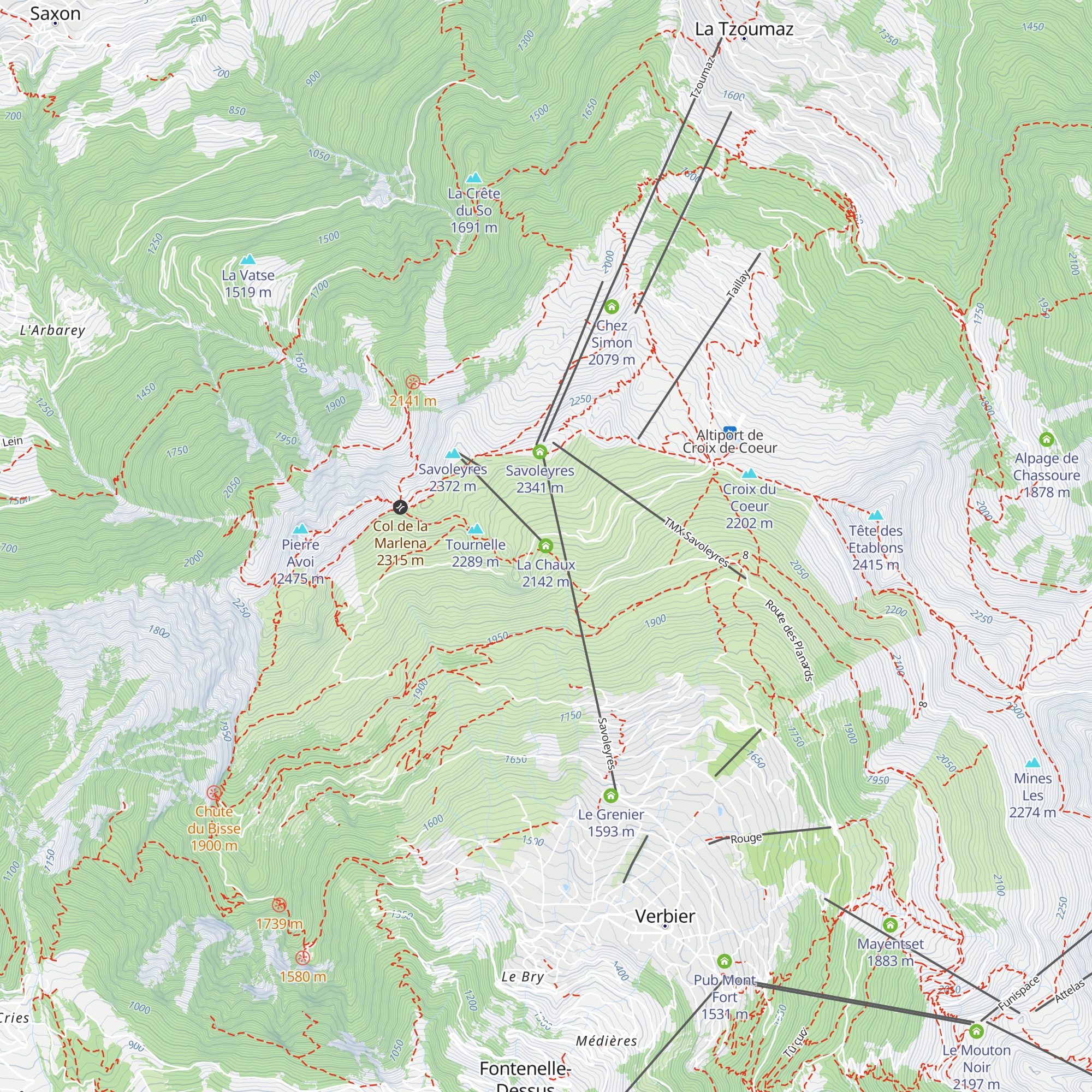 La Chaux map