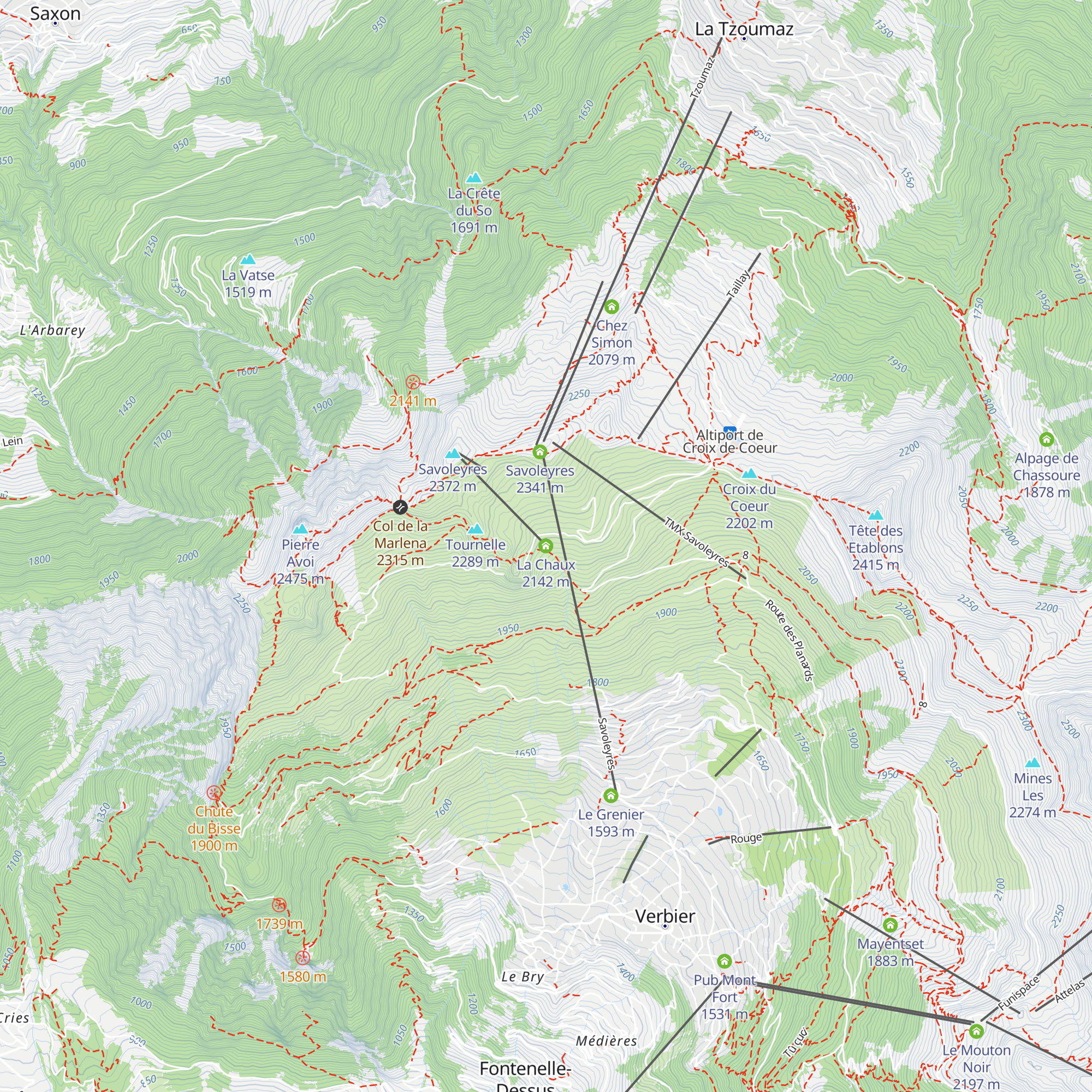 La Chaux map