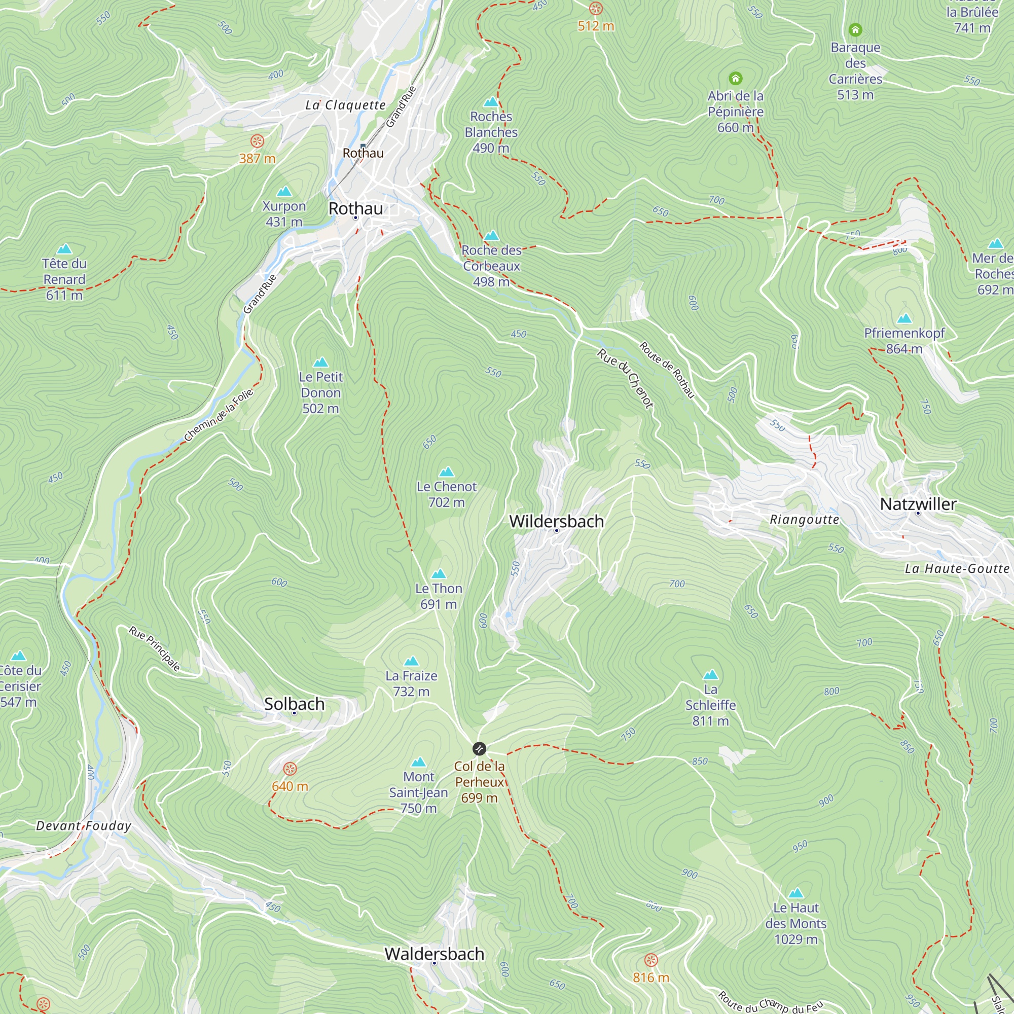Cabane du Chenot map