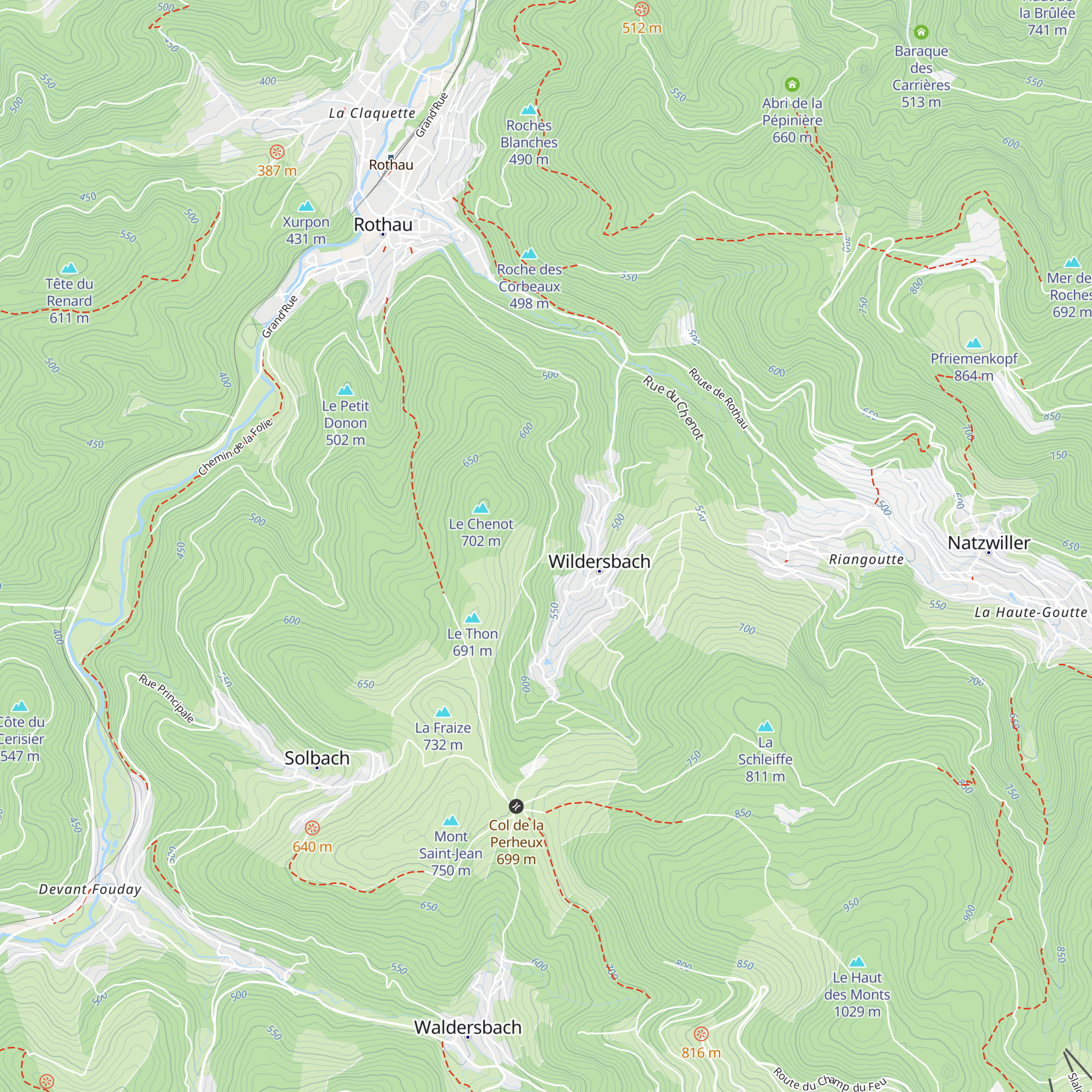 Cabane du Chenot map
