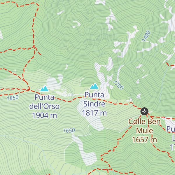 Map of Monte Luzera