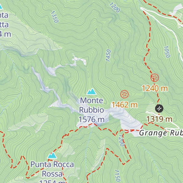 Map of Monte Rubbio