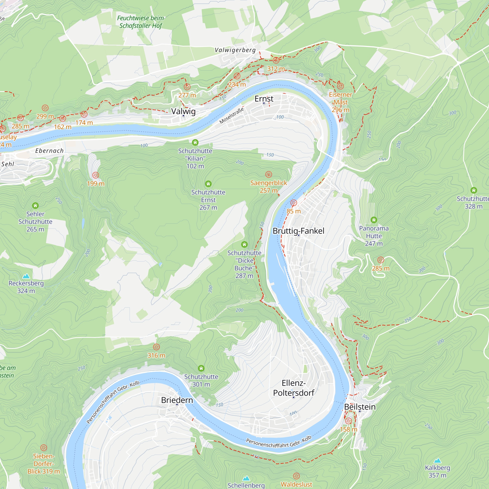Schutzhütte "Dicke Buche" map